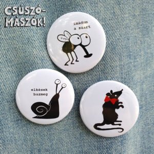 CSÚSZÓMÁSZÓK kitűző pakk